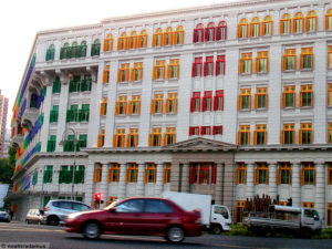 Bright colours of Singapore Buildings
