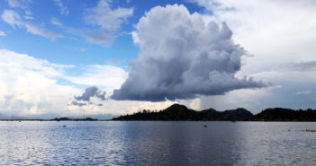 Cloudburst over Loktak Lake