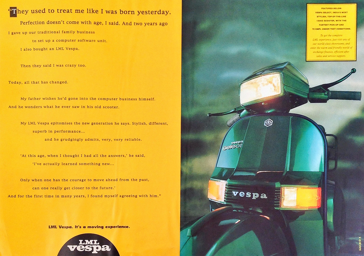 LML Vespa Brand Campaign 1996