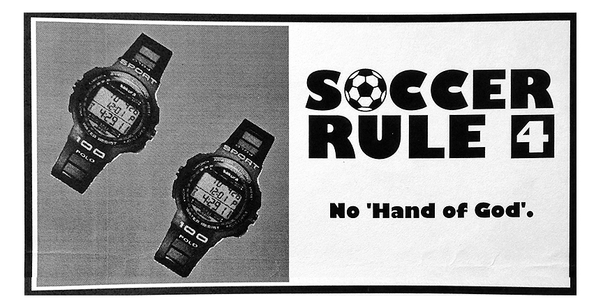 Sakura Watches Soccer Campaign 1994, by Trikaya Grey