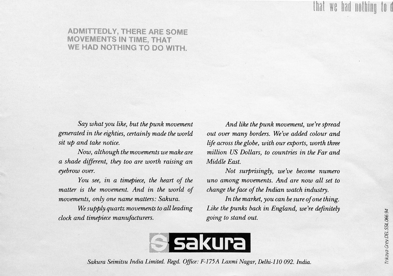 Sakura Watches Brand Campaign - Punk Movement