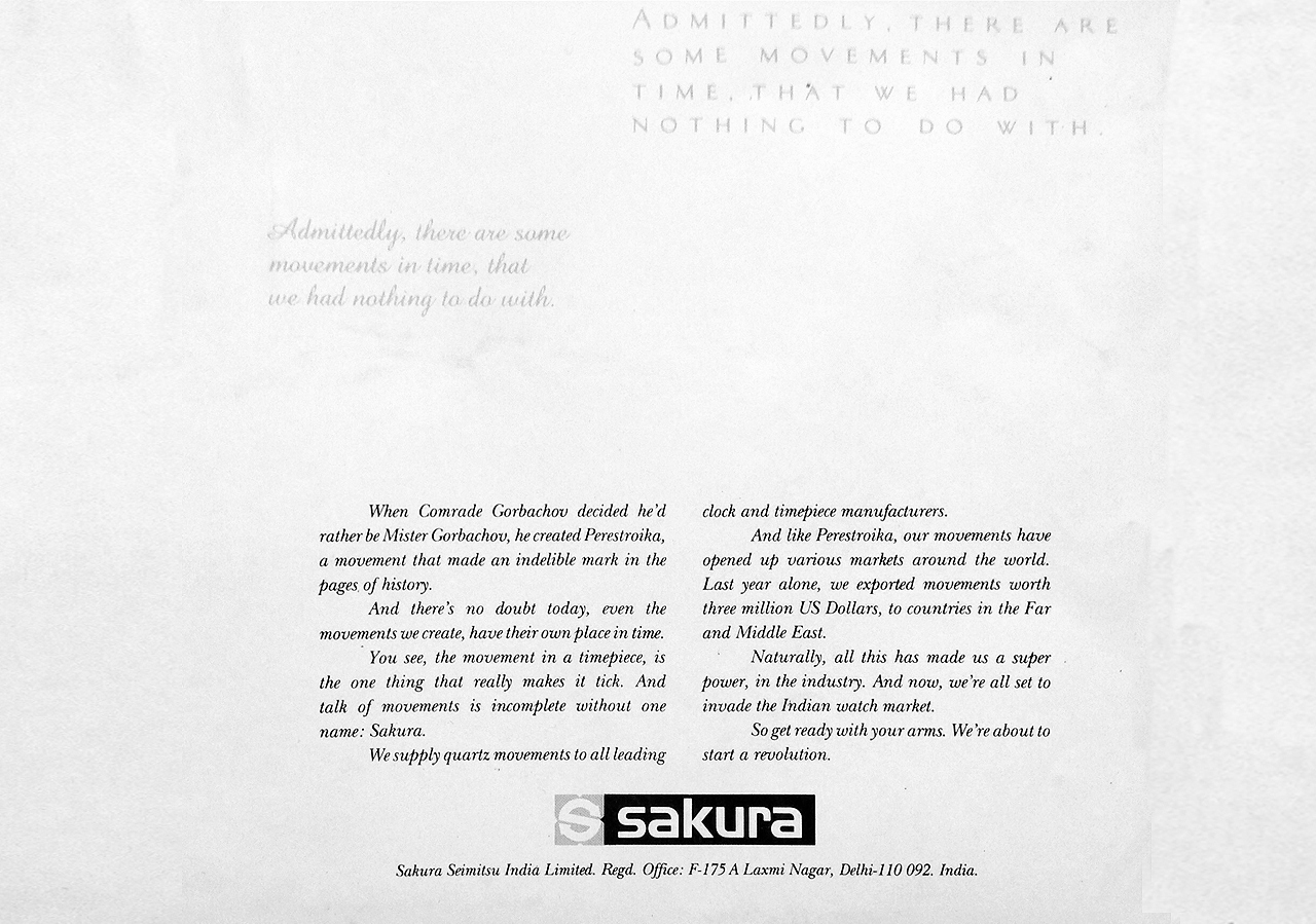 Sakura Watches Brand Campaign - Perestroika