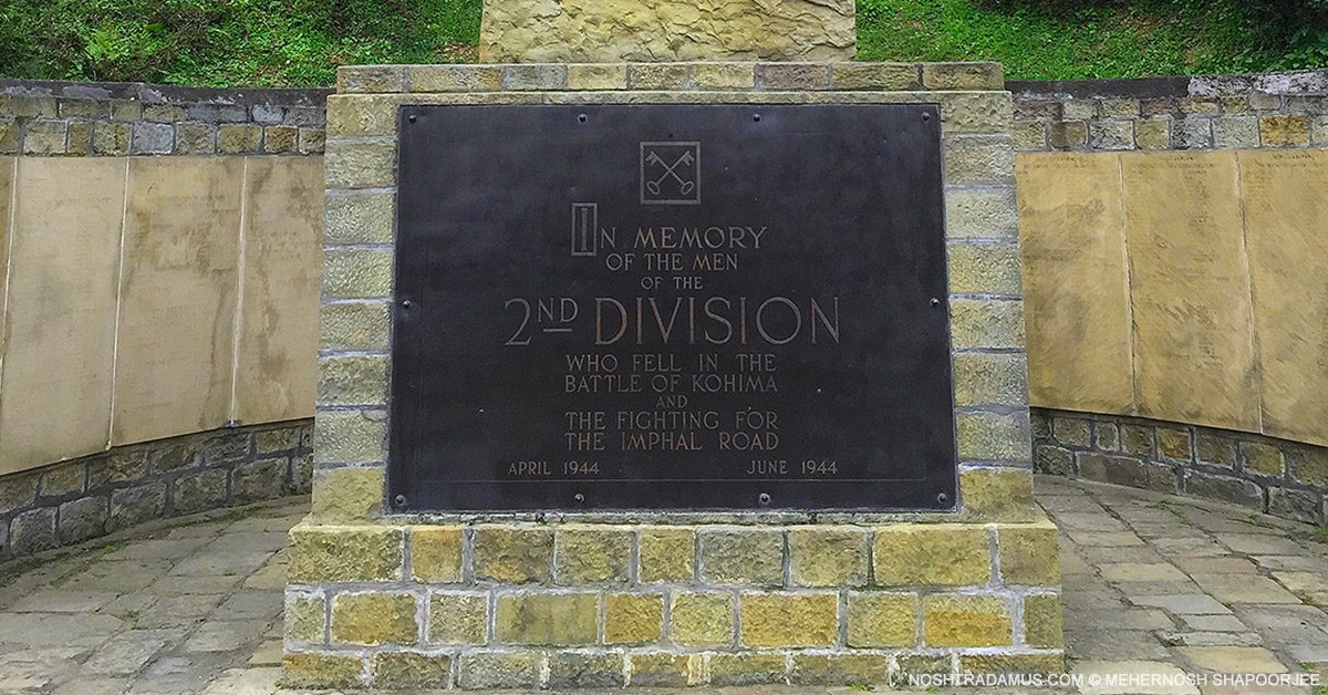 Kohima War Cemetary – In memory of the men of the 2nd Division
