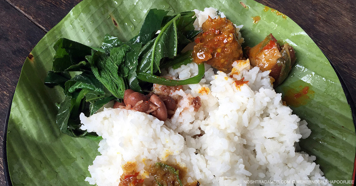 Naga food at Chapru, Dimapur - Kohima Highway, Nagaland