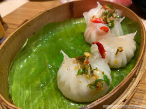 Ping's Bia Hoi Butter Garlic Prawn Dumplings