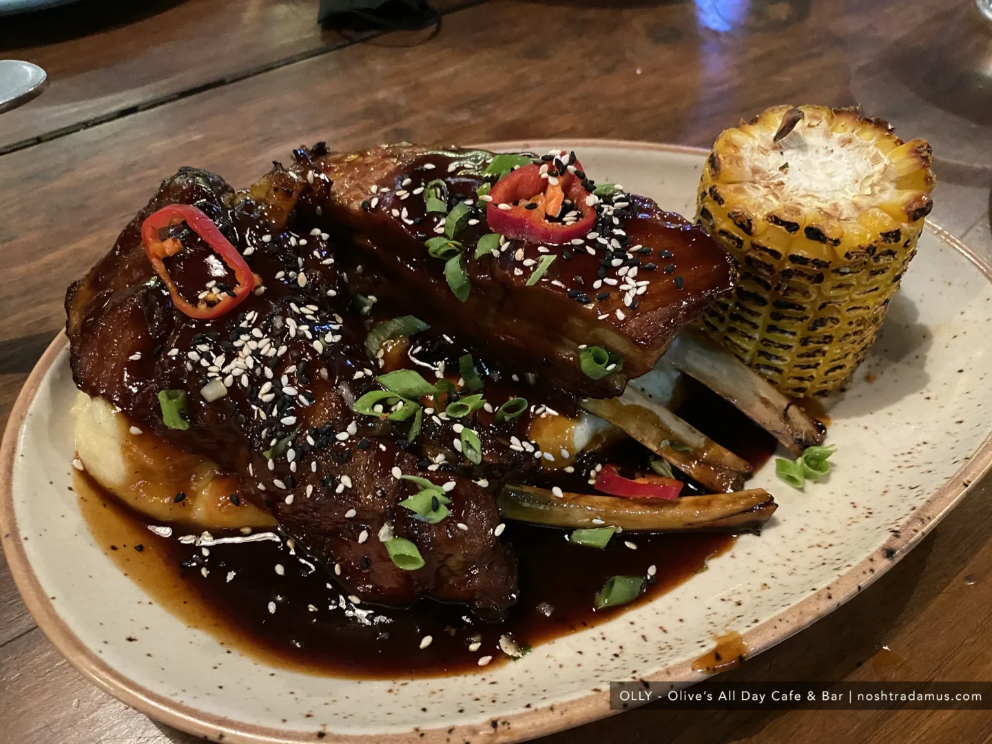 OLLY All Day Cafe and Bar Review by Noshtradamus - Pork Ribs